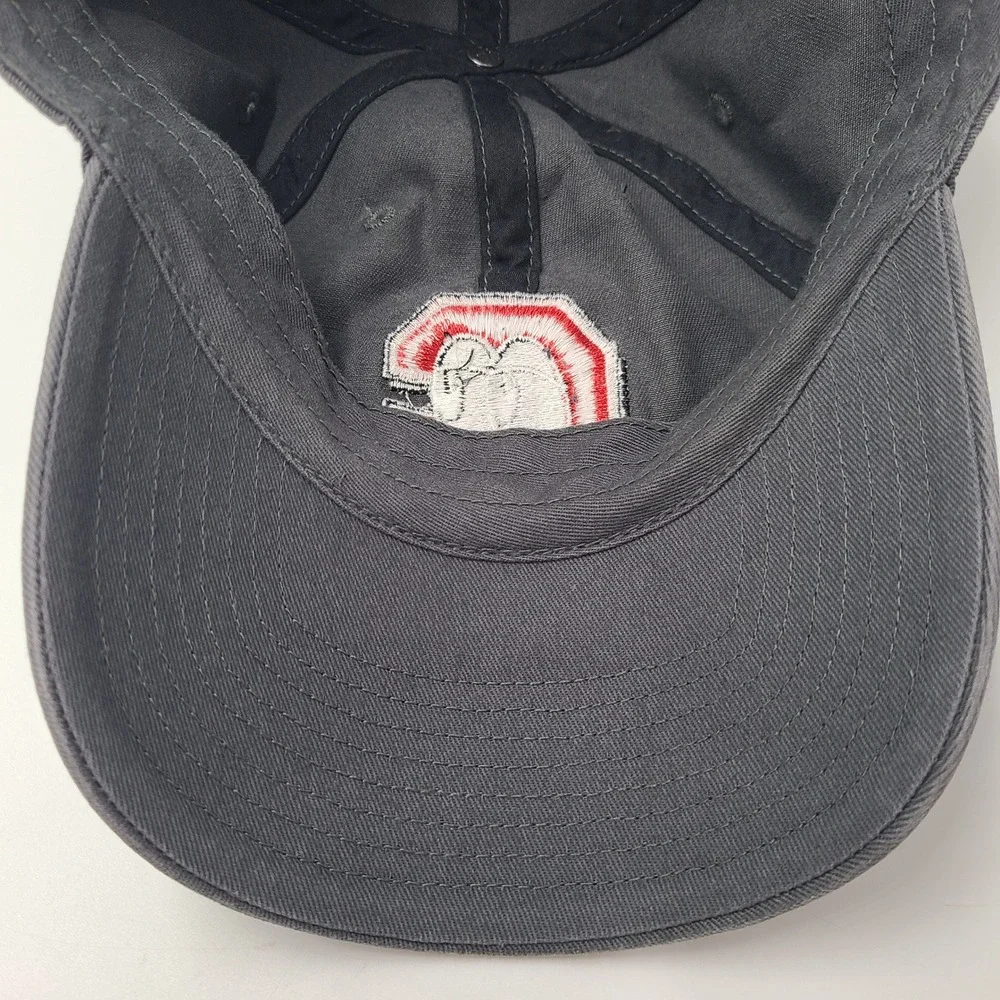 Women Chattanooga Lookouts Hat Strapback 47 Brand Clean Up Gray Red MiLB Logo